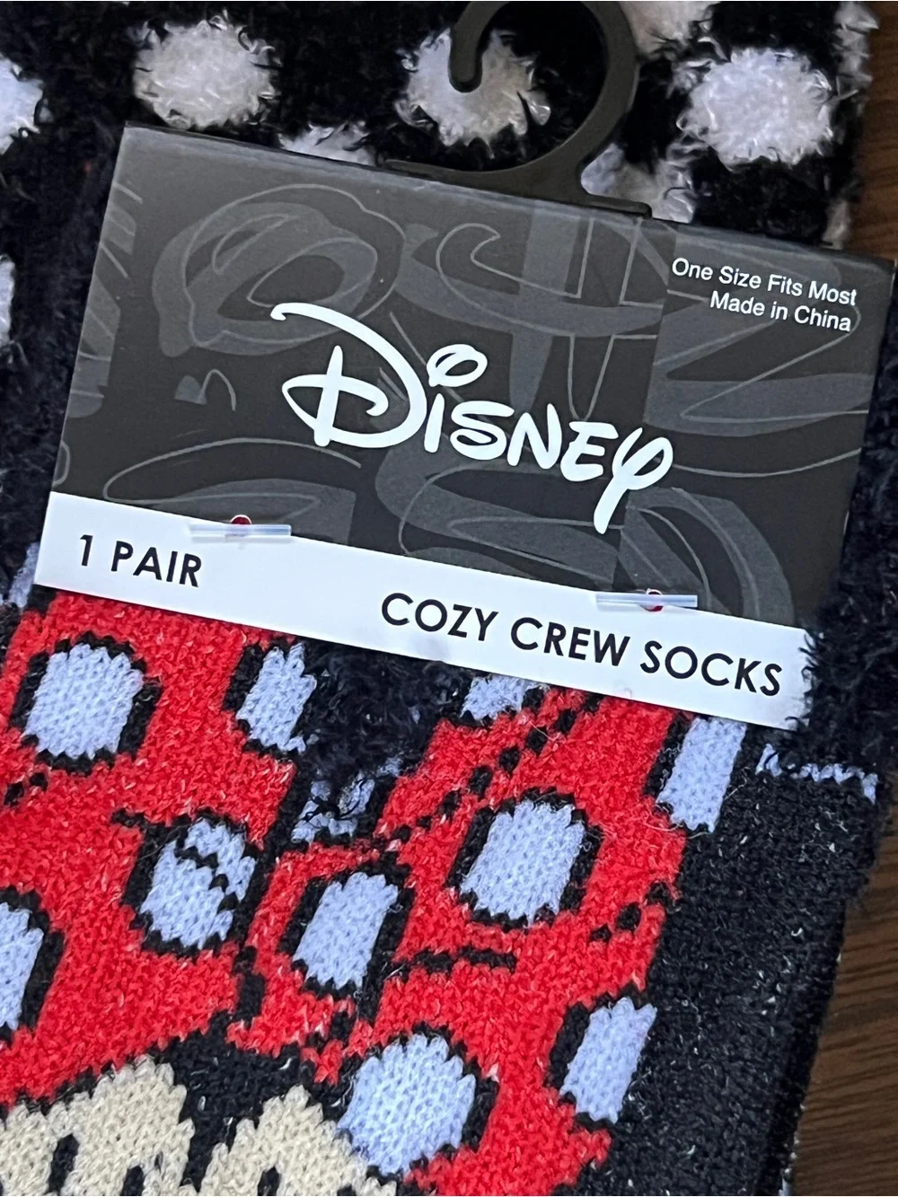 NWT Disney Minnie Mouse Crew Socks - One Size